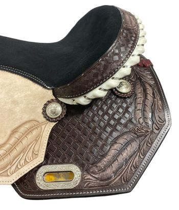 Double T PrariePlume Barrel Racer Saddle - 16 Inch #4